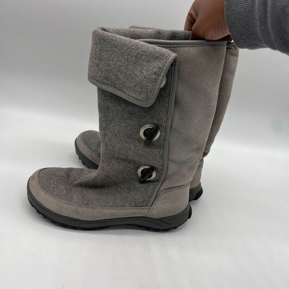 Lands End Toggle Pull On Boots Womens - Picture 2 of 10